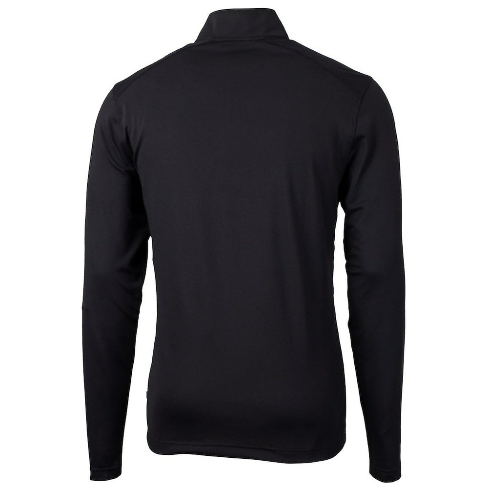 Cincinnati Bengals Cutter & Buck Throwback Logo Virtue Eco Pique Recycled Quarter-Zip Big & Tall Pullover Top - Black discount