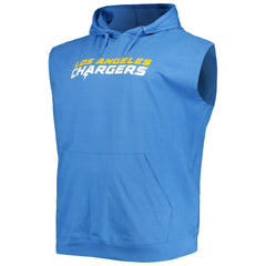 Justin Herbert Los Angeles Chargers Profile Big & Tall Muscle Pullover Hoodie - Powder Blue outlet
