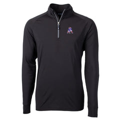 New England Patriots Cutter & Buck Adapt Eco Knit Stretch Recycled Quarter-Zip Throwback Pullover Top - Black online
