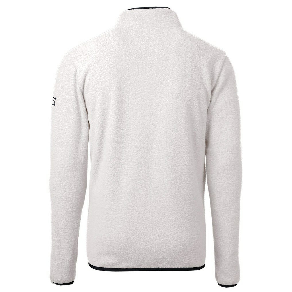 Chicago Bears Cutter & Buck Throwback Eco Sherpa Fleece Quarter-Zip Pullover Jacket - White on sale