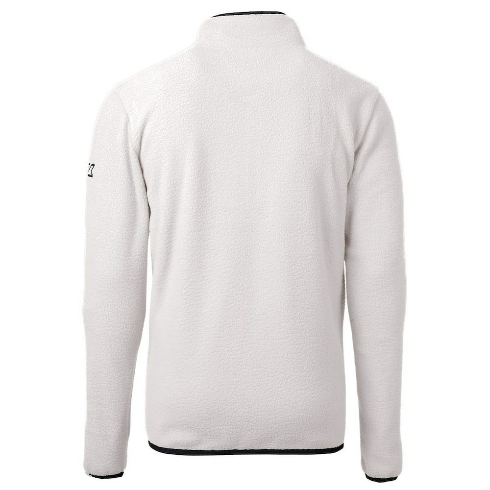 Chicago Bears Cutter & Buck Throwback Eco Sherpa Fleece Quarter-Zip Pullover Jacket - White on sale