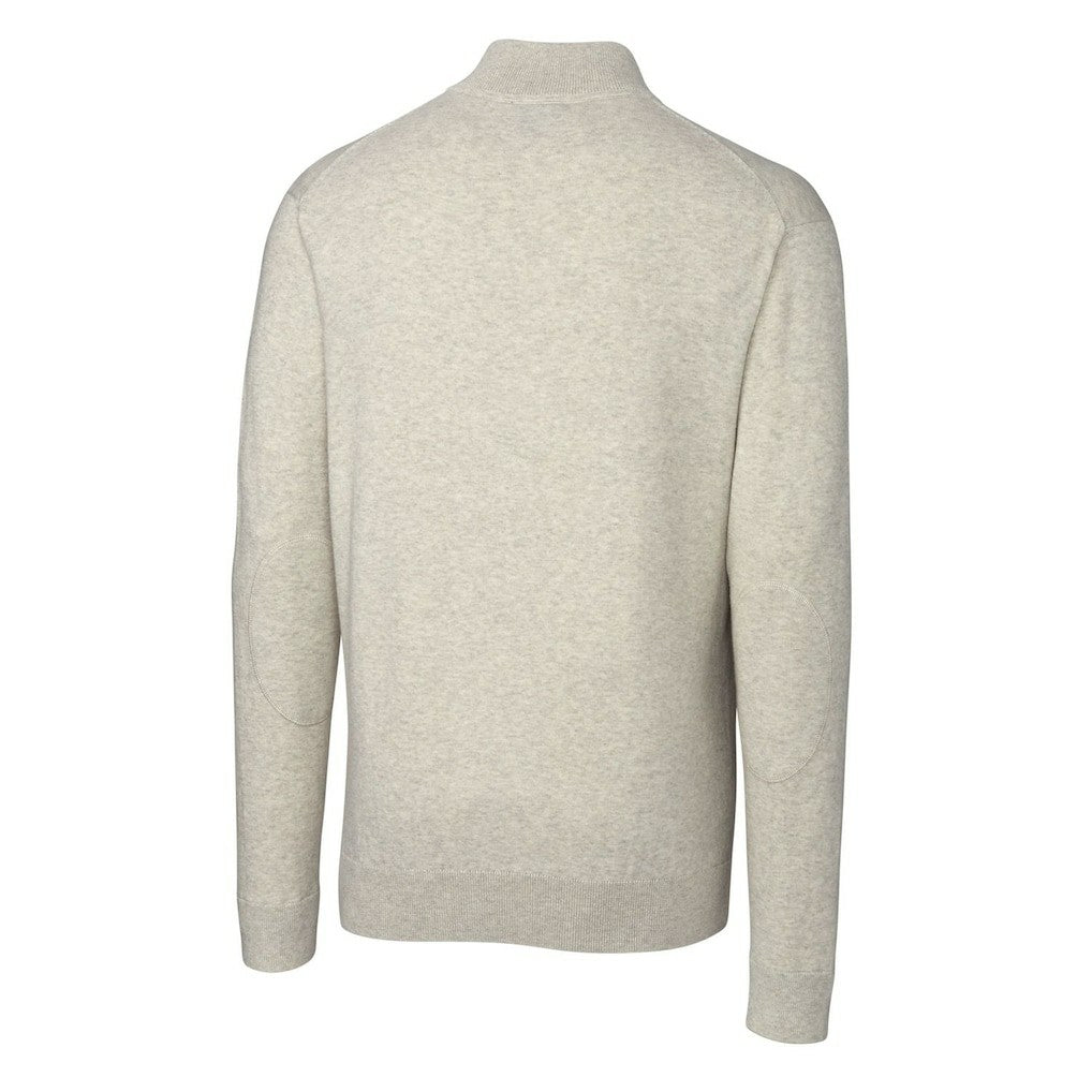 New Orleans Saints Cutter & Buck Throwback Logo Lakemont Tri-Blend Quarter-Zip Pullover Sweater - Oatmeal sale