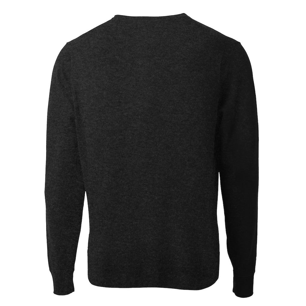 San Francisco 49ers Cutter & Buck Throwback Logo Lakemont Tri-Blend V-Neck Pullover Sweater - Black cheap