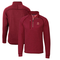 Tampa Bay Buccaneers Cutter & Buck Mainsail Sweater-Knit Half-Zip Pullover Jacket - Red cheap