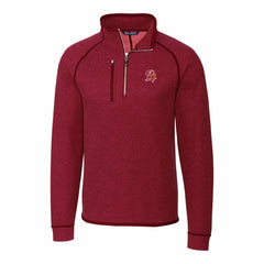 Tampa Bay Buccaneers Cutter & Buck Mainsail Sweater-Knit Half-Zip Pullover Jacket - Red cheap