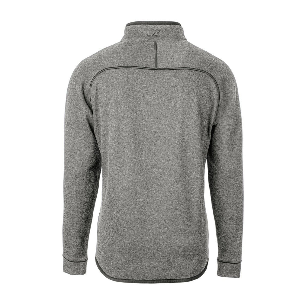 Detroit Lions Cutter & Buck Throwback Logo Mainsail Sweater-Knit Half-Zip Pullover Jacket - Heather Gray outlet