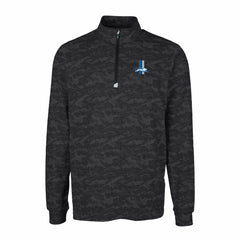 Detroit Lions Cutter & Buck Throwback Logo Traverse Camo Print Stretch Quarter-Zip Pullover Top - Black on sale