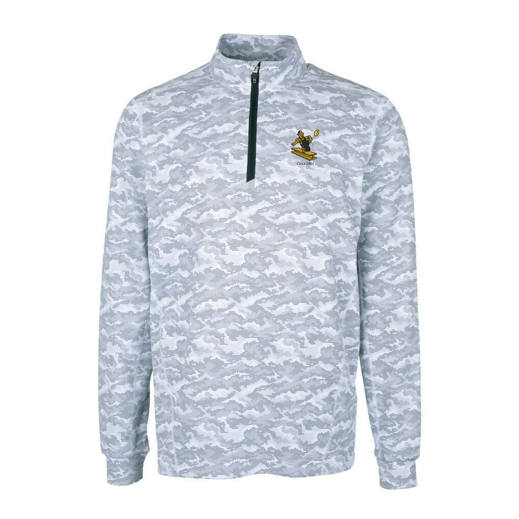Pittsburgh Steelers Cutter & Buck Throwback Logo Traverse Camo Print Stretch Quarter-Zip Pullover Top - Charcoal cheap