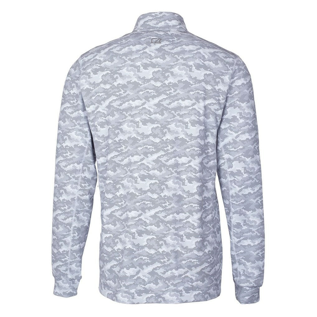 Pittsburgh Steelers Cutter & Buck Throwback Logo Traverse Camo Print Stretch Quarter-Zip Pullover Top - Charcoal cheap