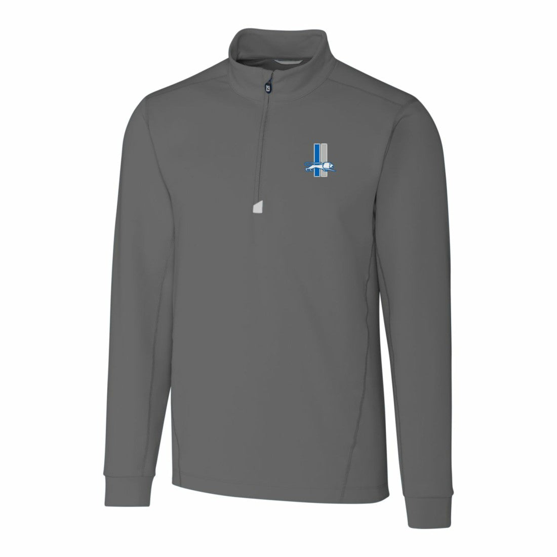 Detroit Lions Cutter & Buck Throwback Logo Traverse Stretch Quarter-Zip Pullover Top - Steel online
