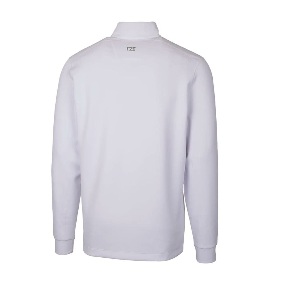 Atlanta Falcons Cutter & Buck Throwback Logo Traverse Stretch Quarter-Zip Pullover Top - White outlet