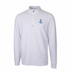Detroit Lions Cutter & Buck Throwback Logo Traverse Stretch Quarter-Zip Pullover Top - White cheap