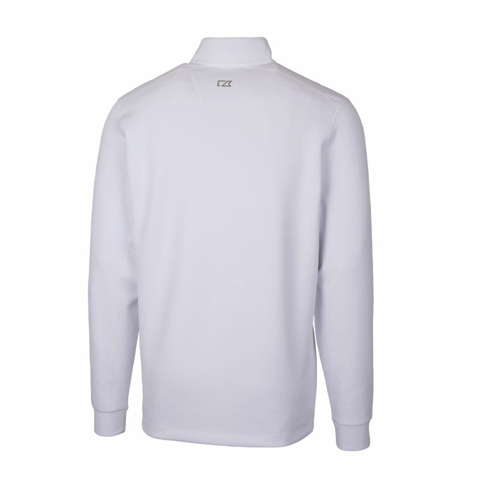 Detroit Lions Cutter & Buck Throwback Logo Traverse Stretch Quarter-Zip Pullover Top - White cheap