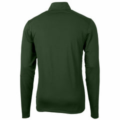 Green Bay Packers Cutter & Buck Throwback Logo Virtue Eco Pique Recycled Quarter-Zip Pullover Top - Green outlet
