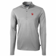 Tampa Bay Buccaneers Cutter & Buck Throwback Logo Virtue Eco Pique Recycled Quarter-Zip Pullover Top - Gray cheap
