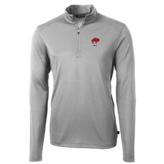 Buffalo Bills Cutter & Buck Throwback Logo Virtue Eco Pique Recycled Quarter-Zip Pullover Top - Gray cheap