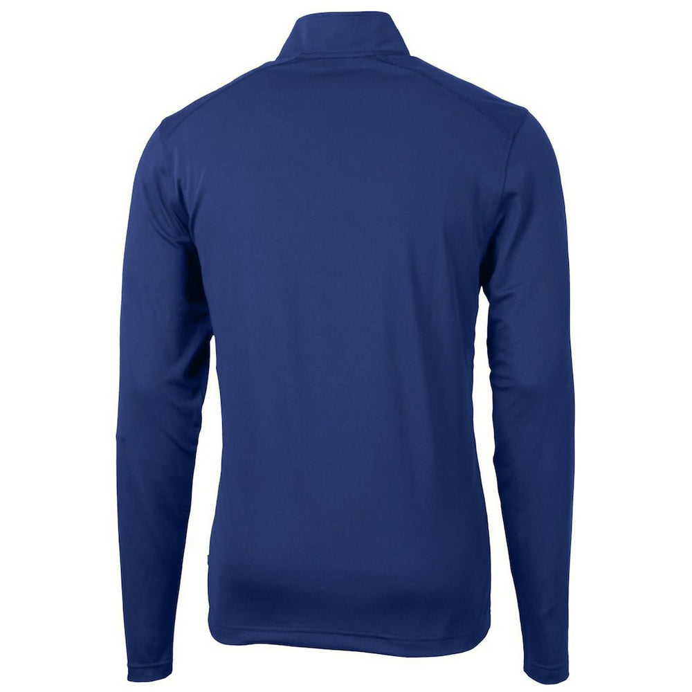 Indianapolis Colts Cutter & Buck Throwback Logo Virtue Eco Pique Recycled Quarter-Zip Pullover Top - Royal discount