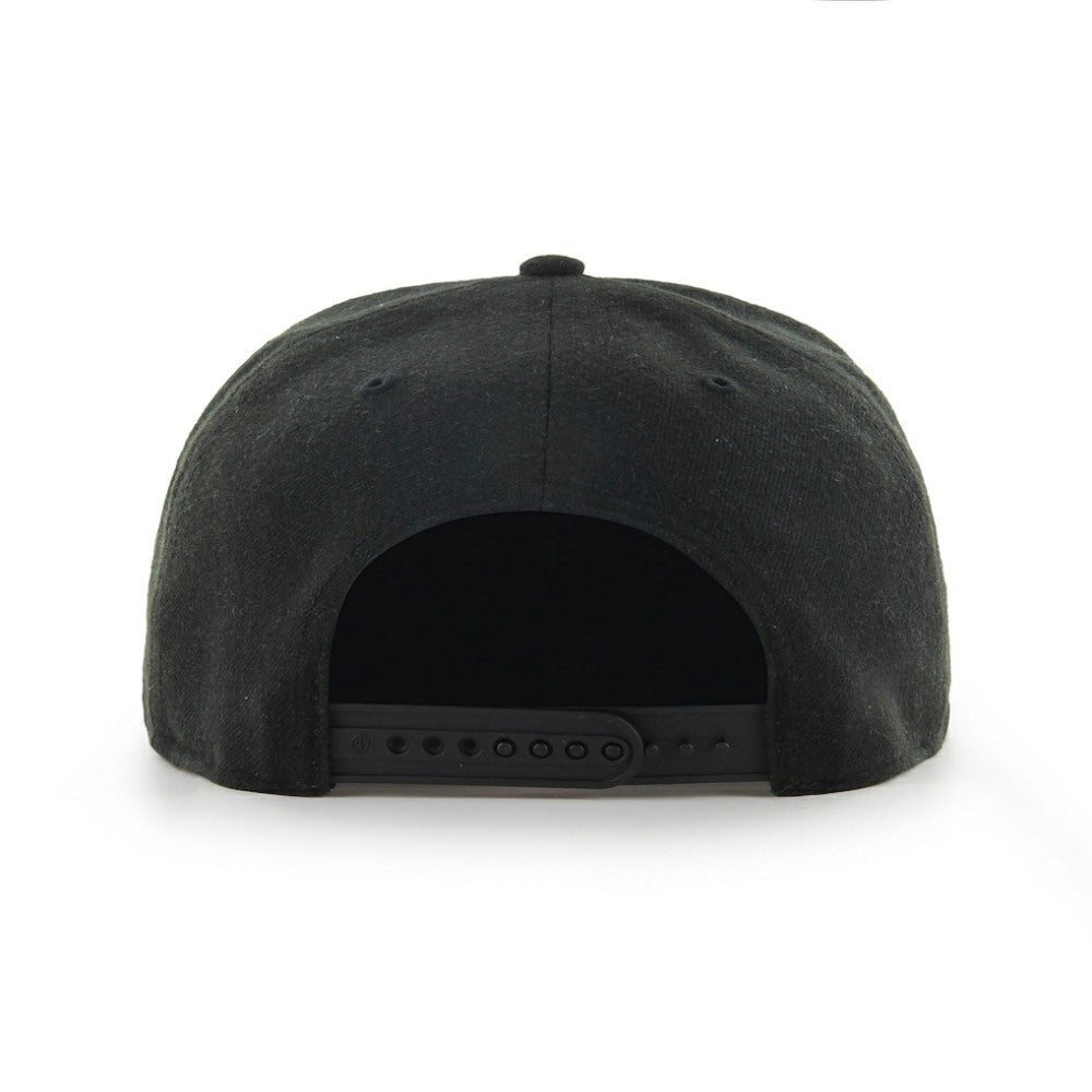 Boston Red Sox Primary Team Logo Snapback Adjustable Hat Black