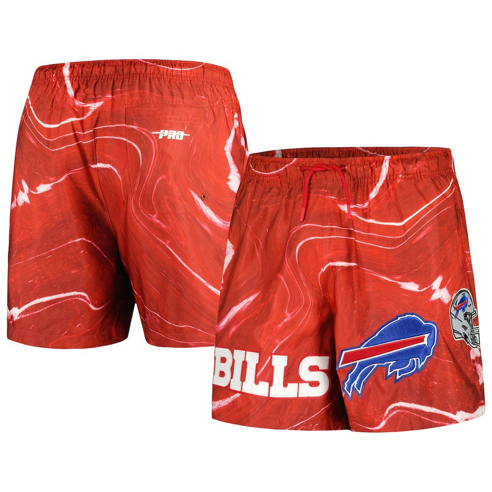Buffalo Bills Pro Standard Allover Marble Print Shorts - Red discount