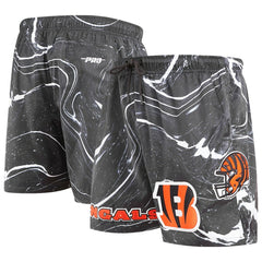 Cincinnati Bengals Pro Standard Allover Marble Print Shorts - Black discount