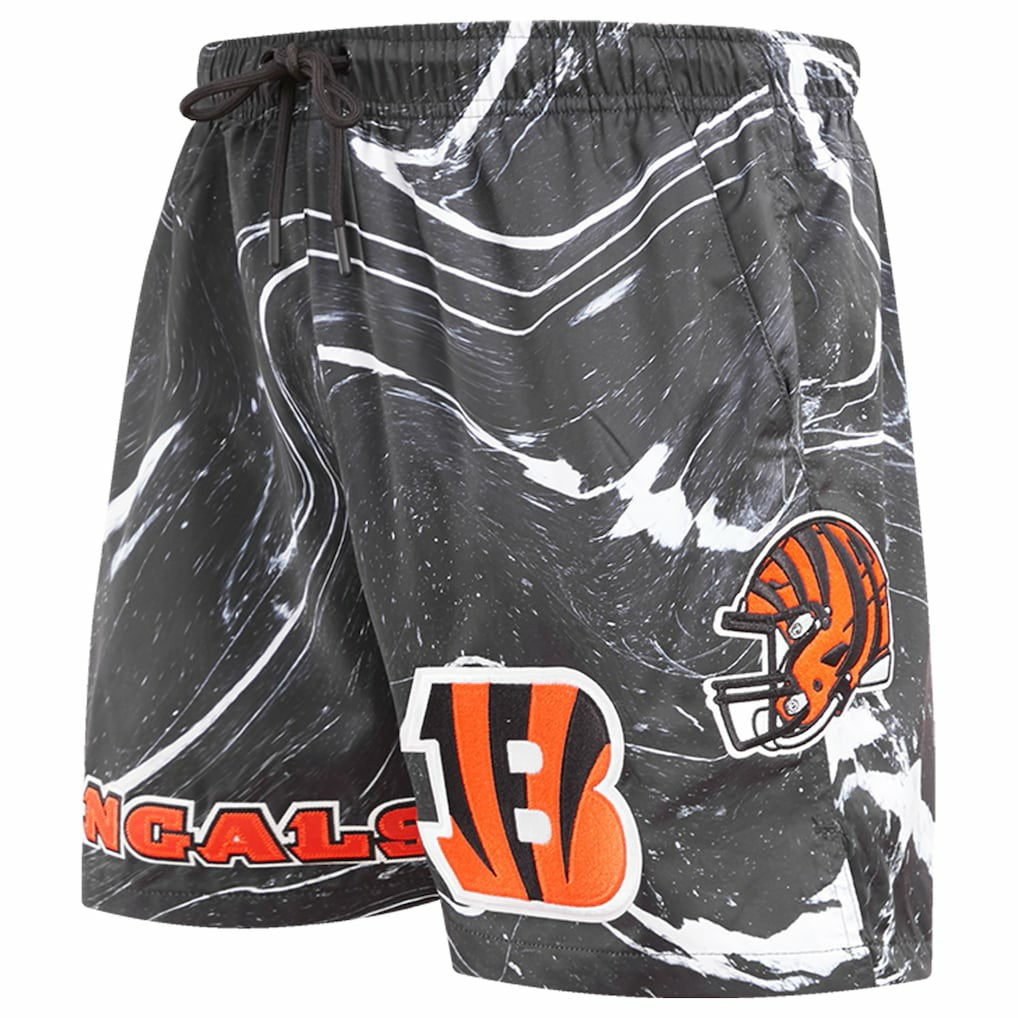 Cincinnati Bengals Pro Standard Allover Marble Print Shorts - Black discount