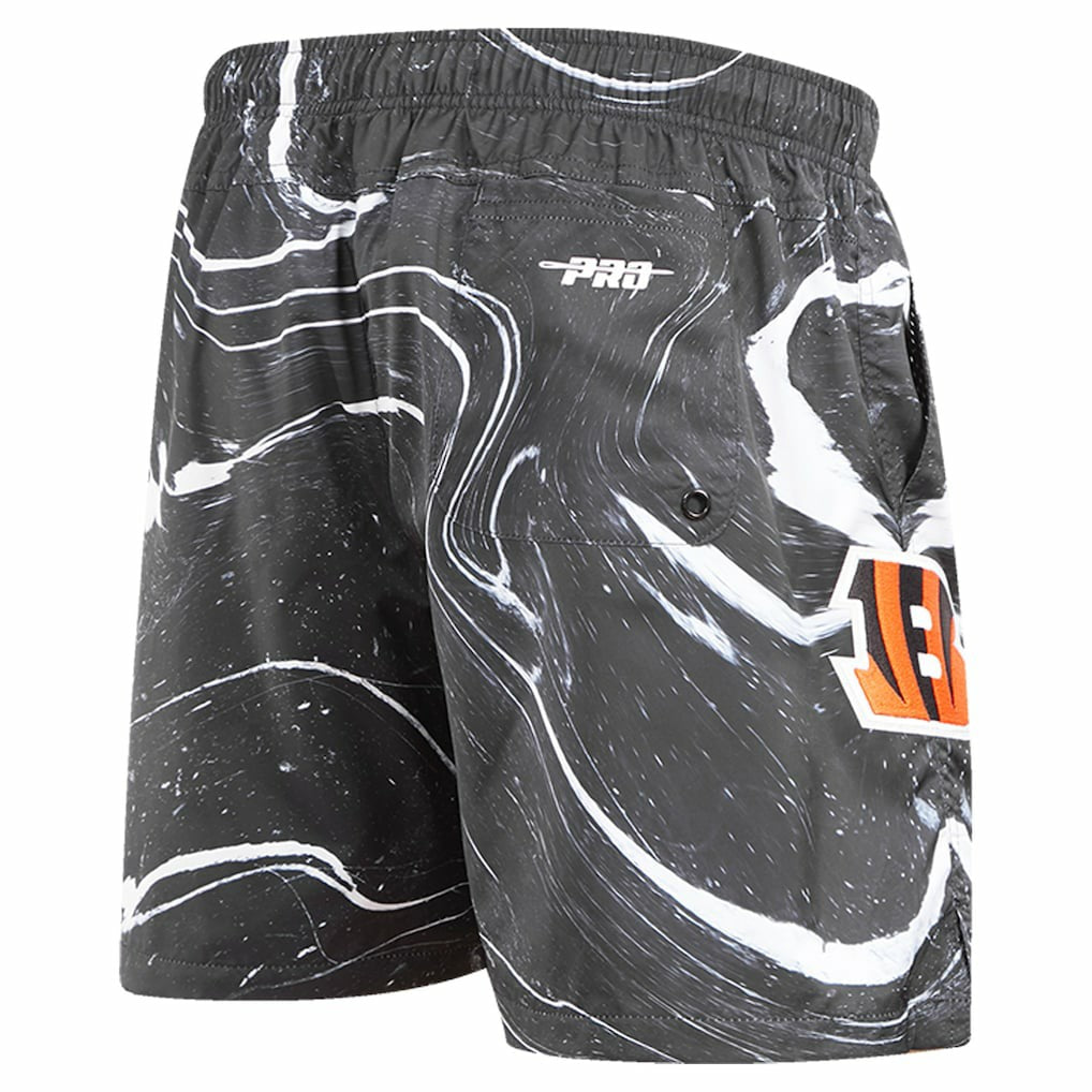 Cincinnati Bengals Pro Standard Allover Marble Print Shorts - Black discount