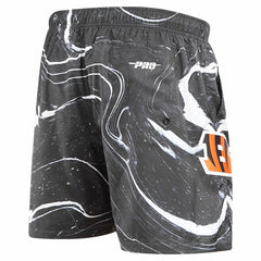Cincinnati Bengals Pro Standard Allover Marble Print Shorts - Black discount