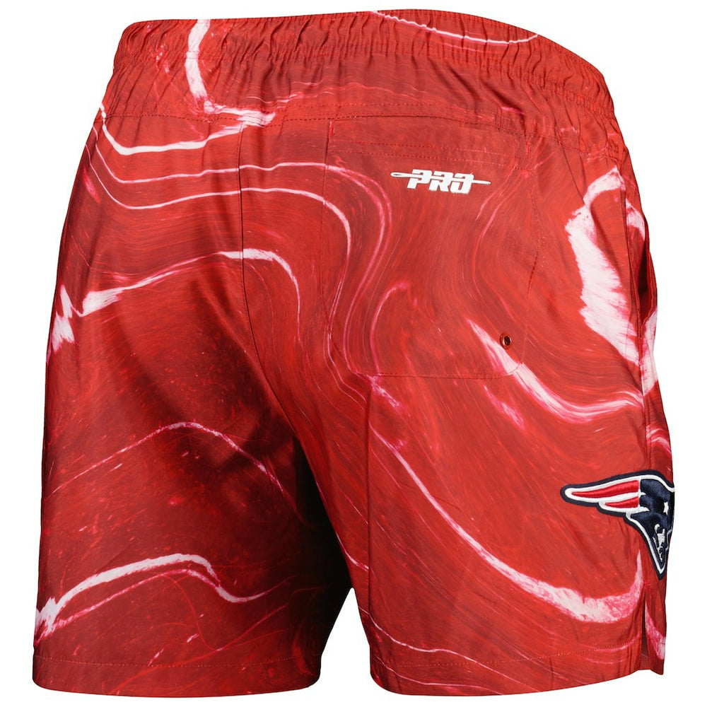 New England Patriots Pro Standard Allover Marble Print Shorts - Red on sale