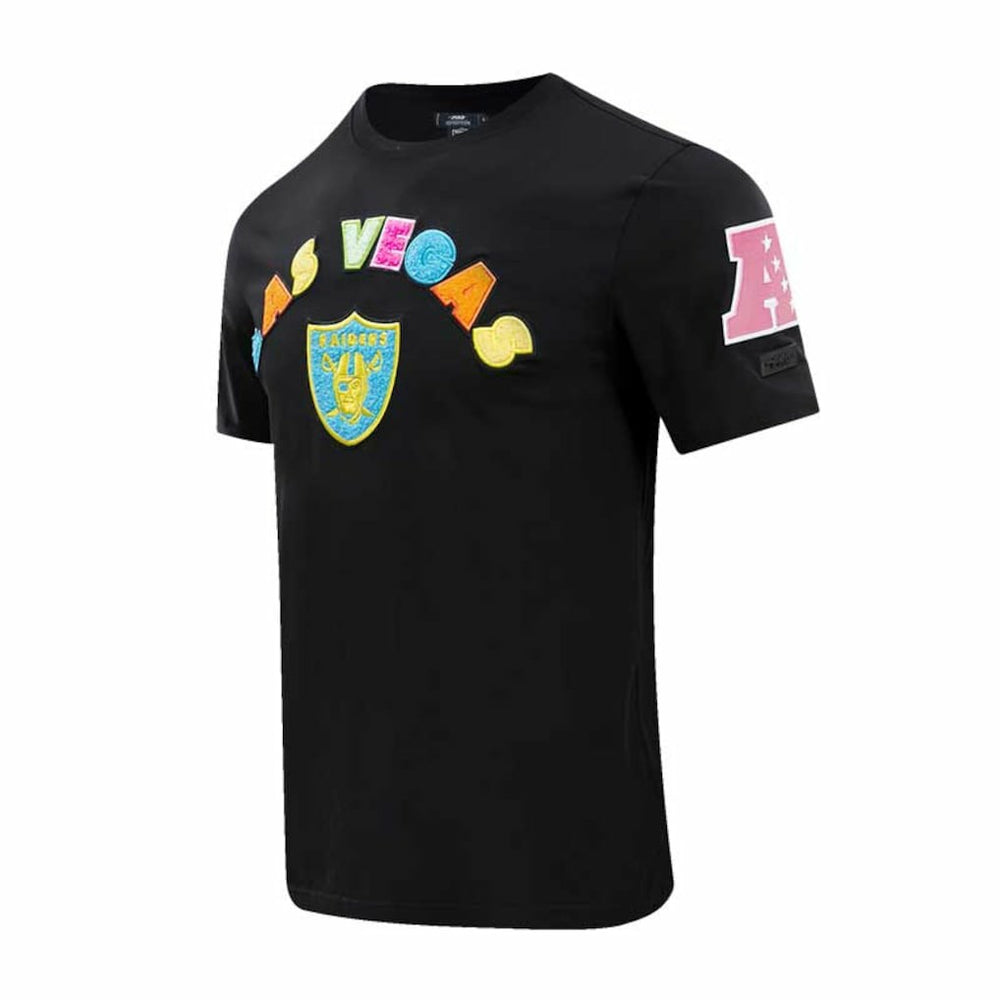 Las Vegas Raiders Pro Standard Neon Graphic T-Shirt - Black sale
