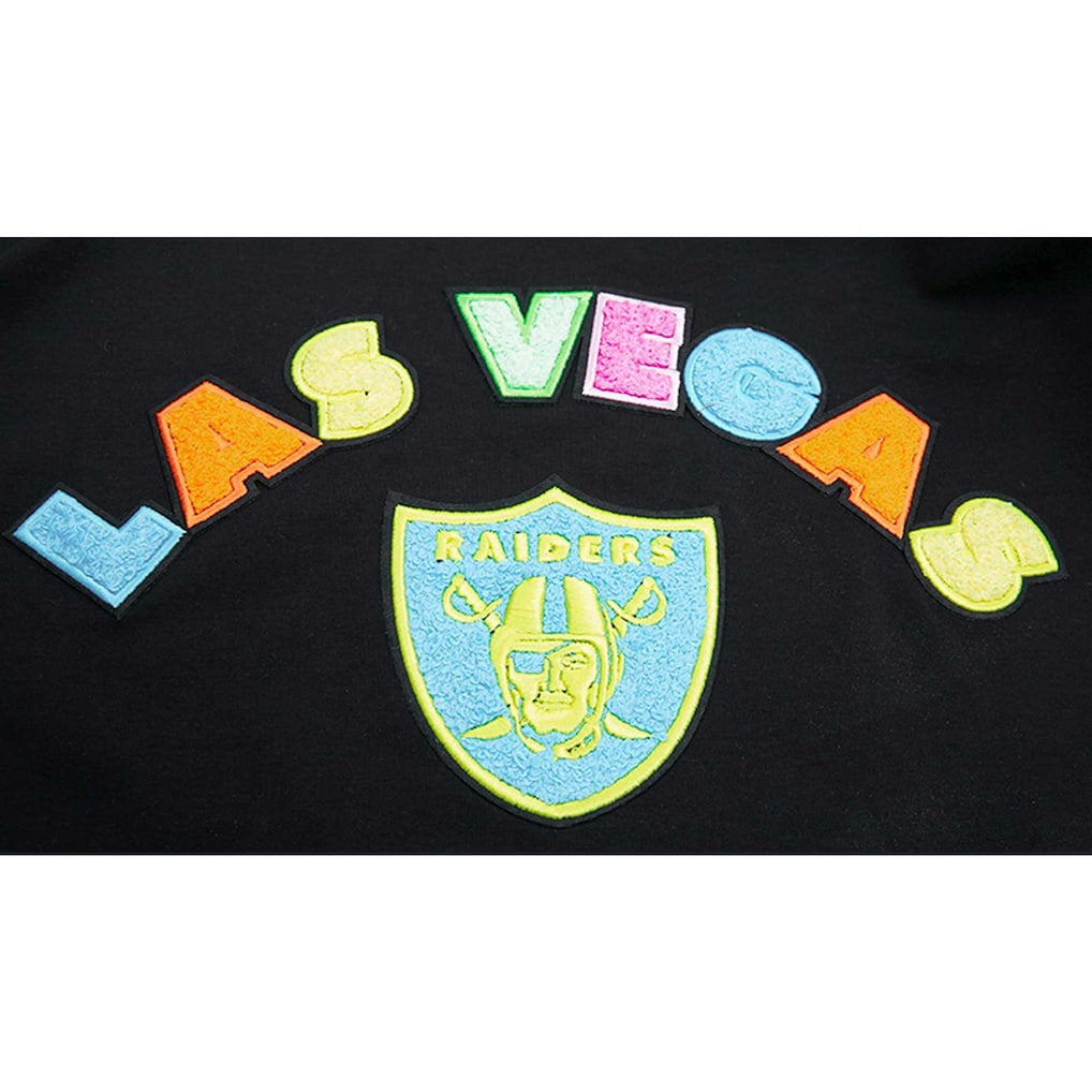 Las Vegas Raiders Pro Standard Neon Graphic T-Shirt - Black sale
