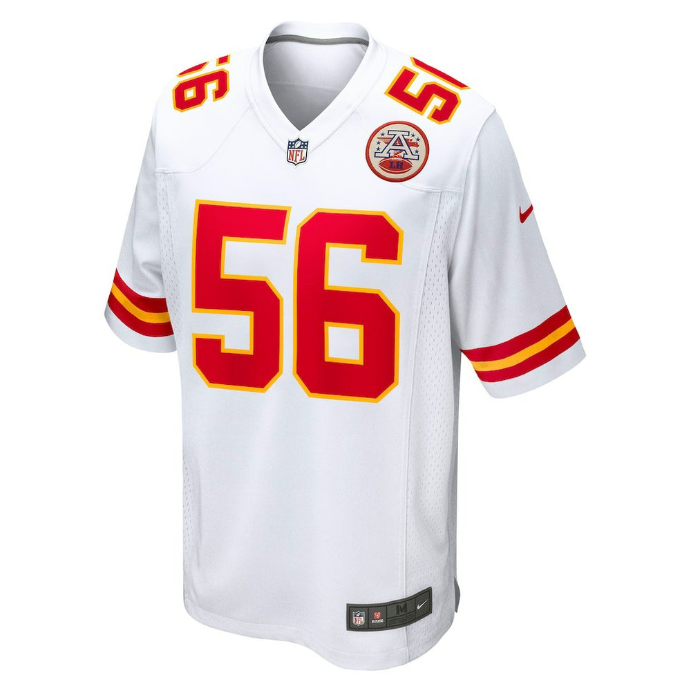 George Karlaftis Kansas City Chiefs Away Game Player Jersey - White cheap
