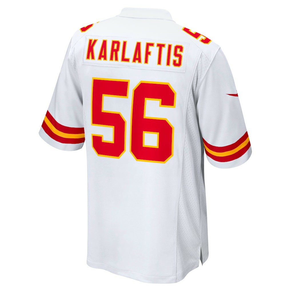 George Karlaftis Kansas City Chiefs Away Game Player Jersey - White cheap