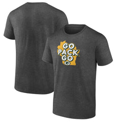 Green Bay Packers Passing Touchdown T-Shirt - Charcoal sale