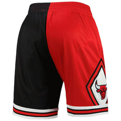 Chicago Bulls Hardwood Classics 1997 Split Swingman Shorts - Black/Red discount