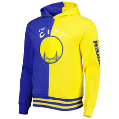 Golden State Warriors Hardwood Classics Split Pullover Hoodie sale - Royal/Gold cheap