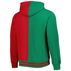 Milwaukee Bucks Hardwood Classics Split Pullover Hoodie - Green/Red cheap