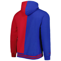 Philadelphia 76ers Hardwood Classics Split Pullover Hoodie - Royal/Red cheap