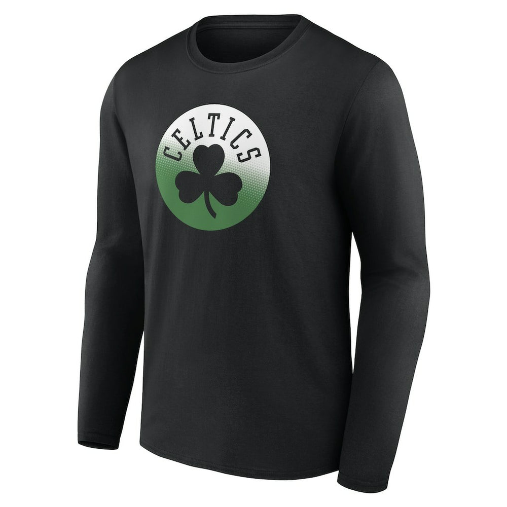 Boston Celtics Gradient Logo Long Sleeve T-Shirt - Black shop