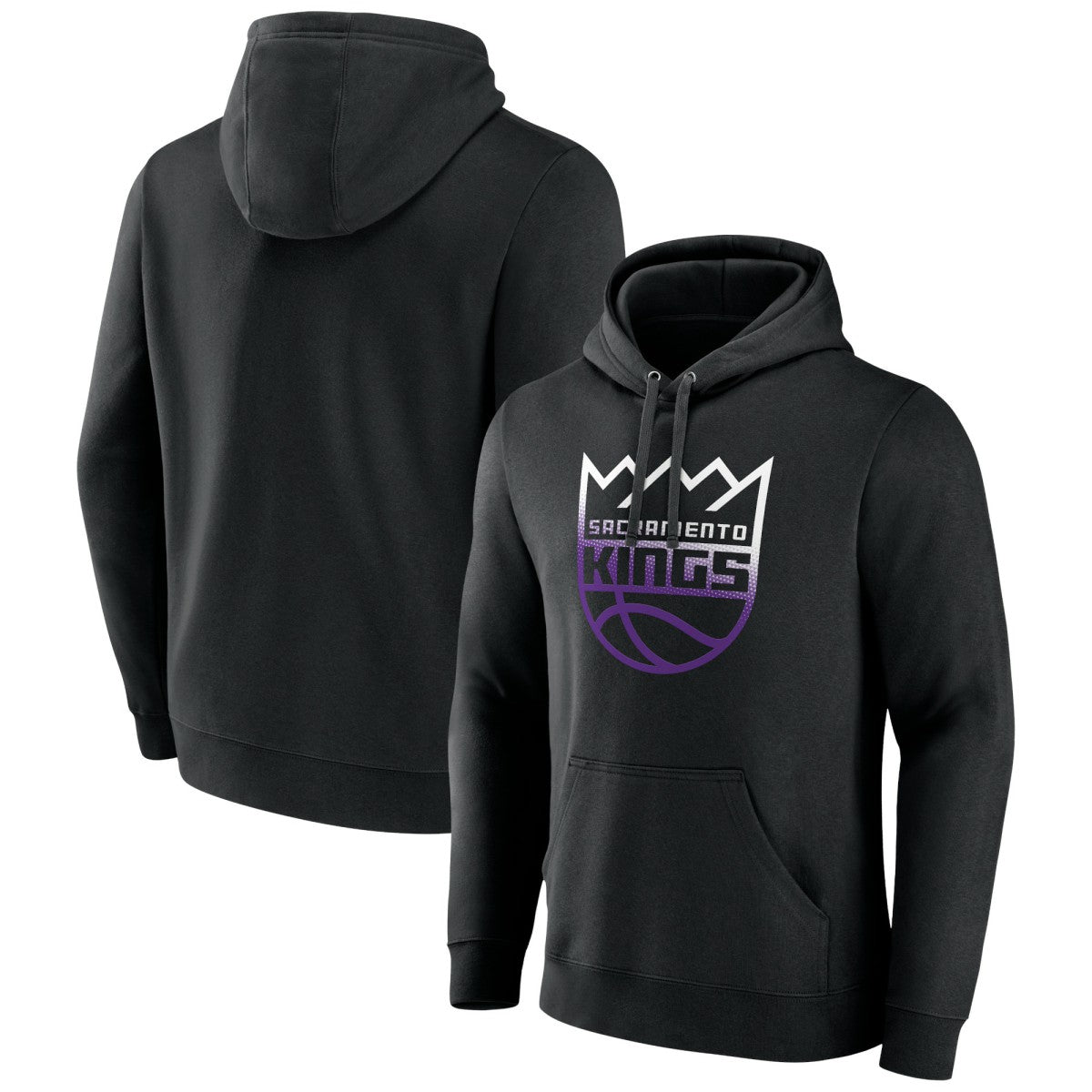 Sacramento Kings Gradient Logo Pullover Hoodie - Black sale
