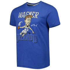 Franz Wagner Orlando Magic Homage Caricature Tri-Blend T-Shirt - Blue sale