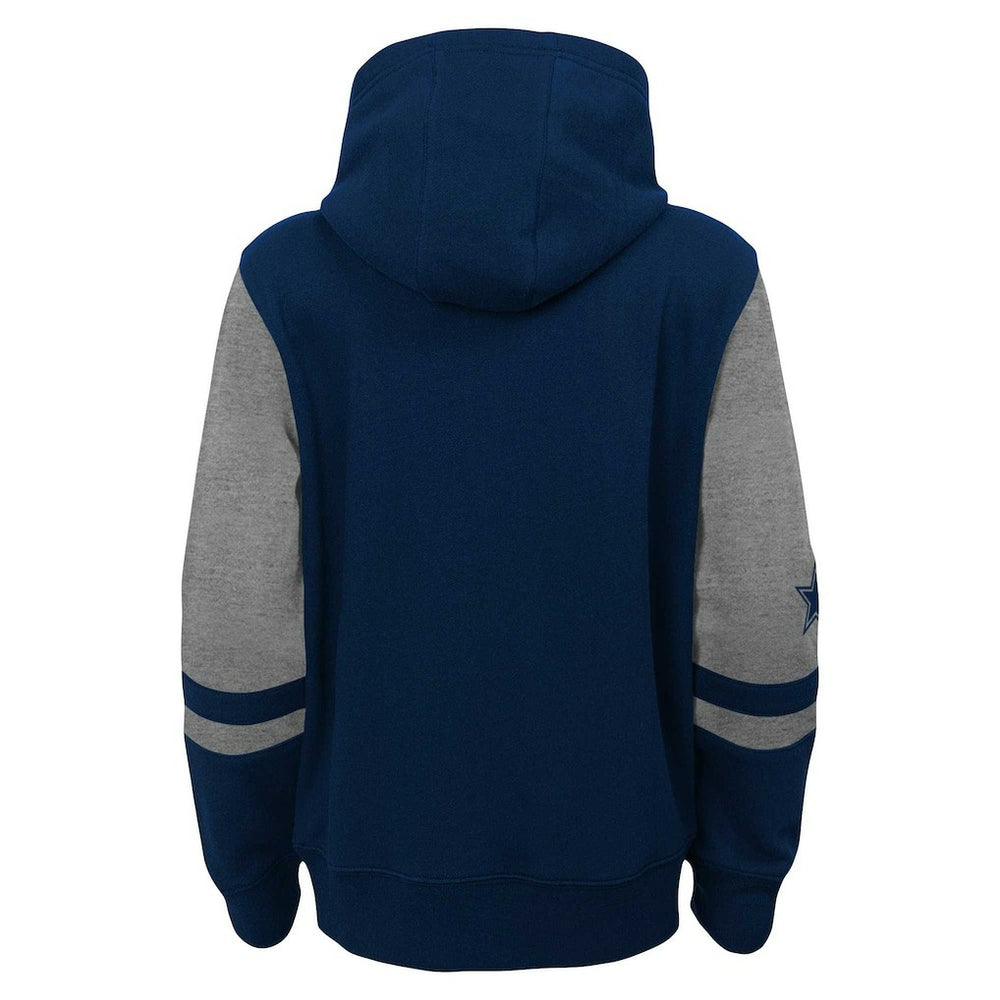Dallas Cowboys Youth Colorblock Full-Zip Hoodie - Navy outlet