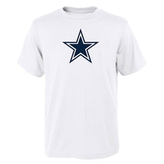 Dallas Cowboys Outerstuff Youth Primary Logo T-Shirt - White cheap