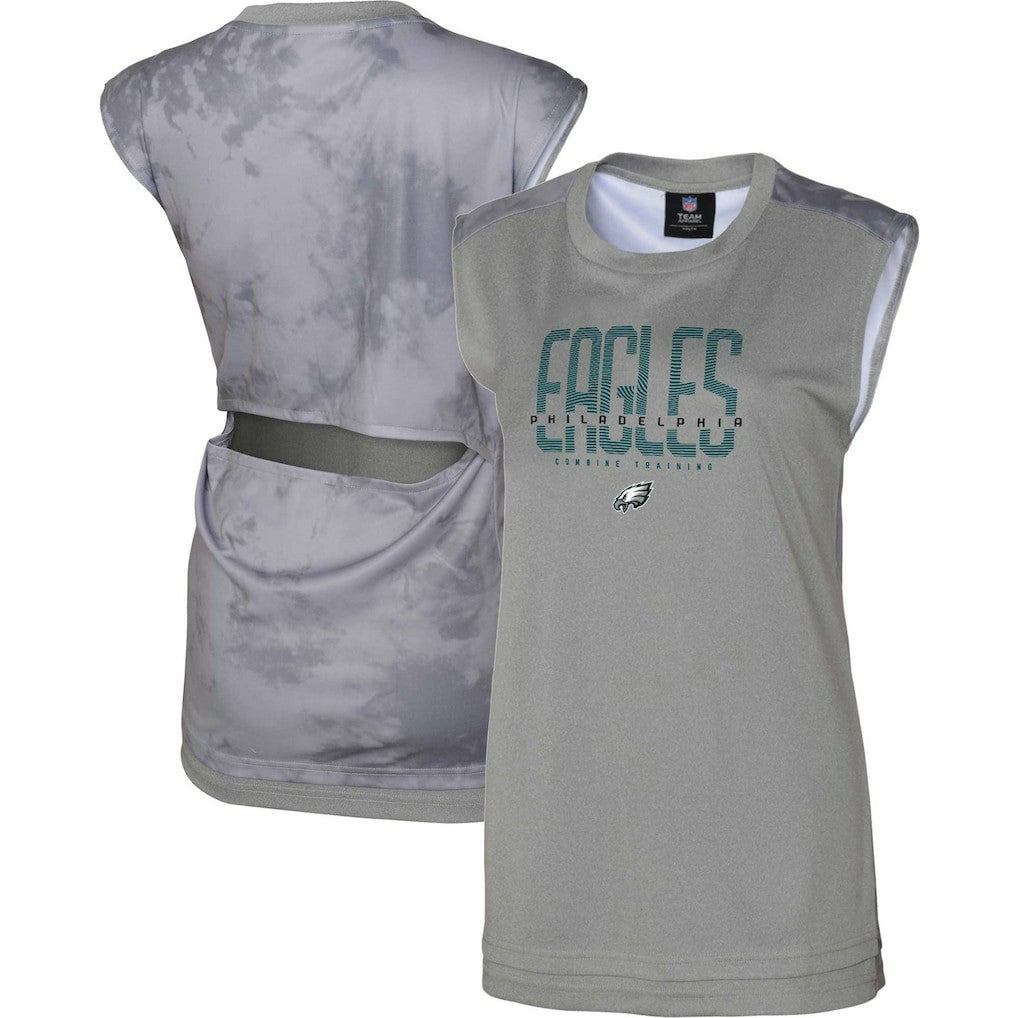 Philadelphia Eagles Women's No Sweat Tank Top - Gray for sale