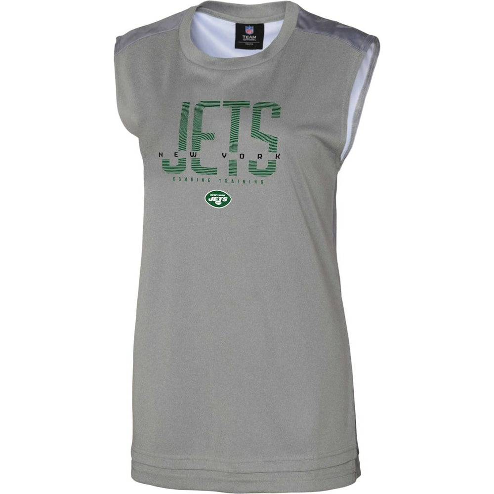New York Jets Women's No Sweat Tank Top - Gray sale