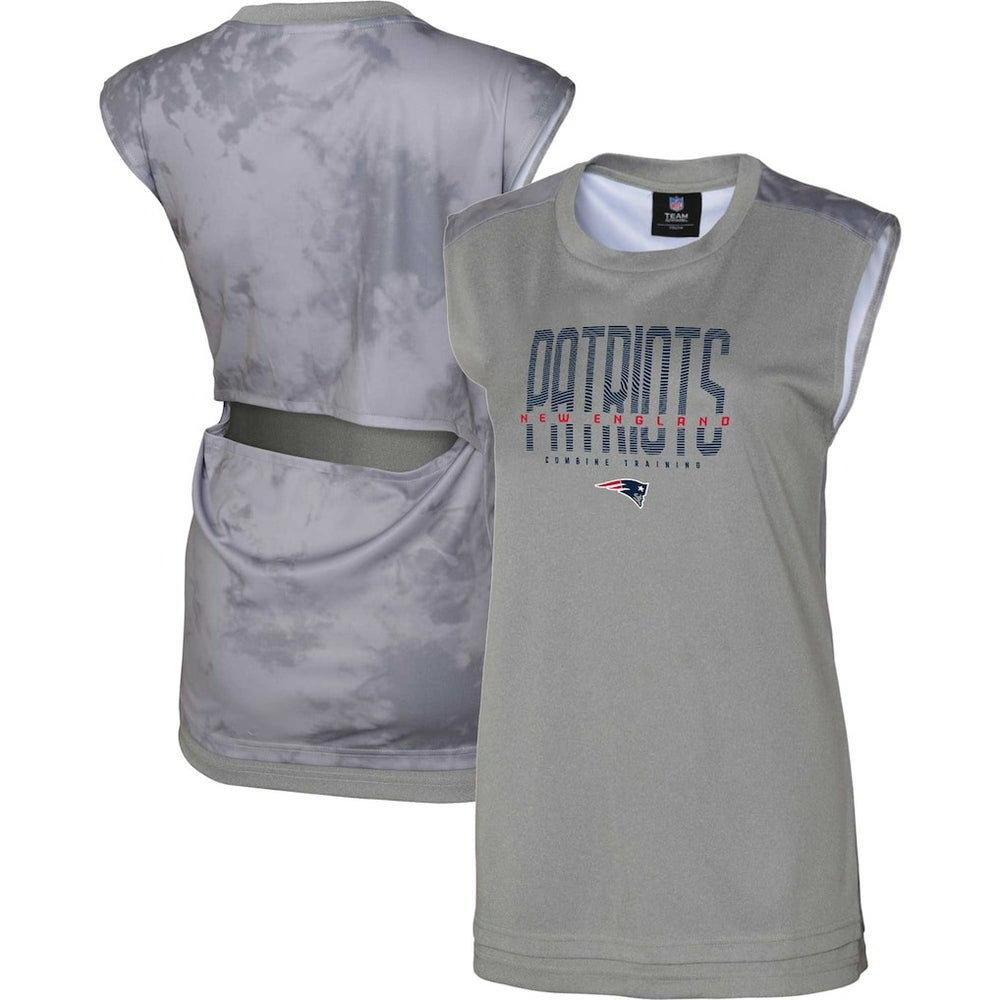 New England Patriots Women's No Sweat Tank Top - Gray cheap