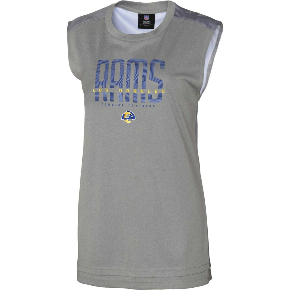 Los Angeles Rams Women's No Sweat Tank Top - Gray for sale