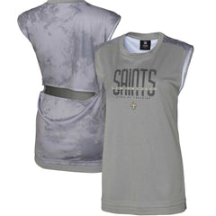 New Orleans Saints Women's No Sweat Tank Top - Gray outlet