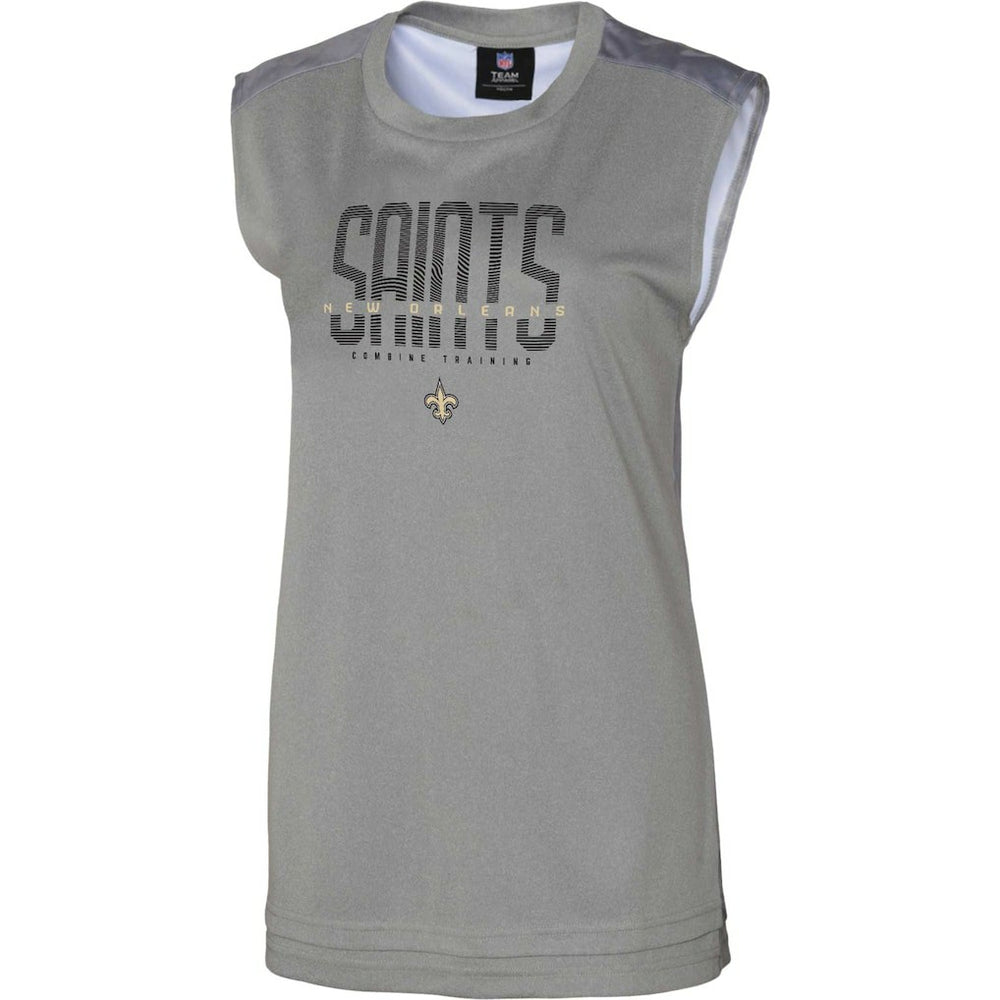 New Orleans Saints Women's No Sweat Tank Top - Gray outlet