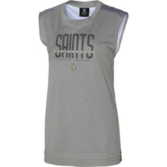 New Orleans Saints Women's No Sweat Tank Top - Gray outlet