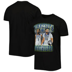 Anthony Edwards & Karl-Anthony Towns Minnesota Timberwolves Stadium Essentials Unisex Player Duo T-Shirt - Black outlet